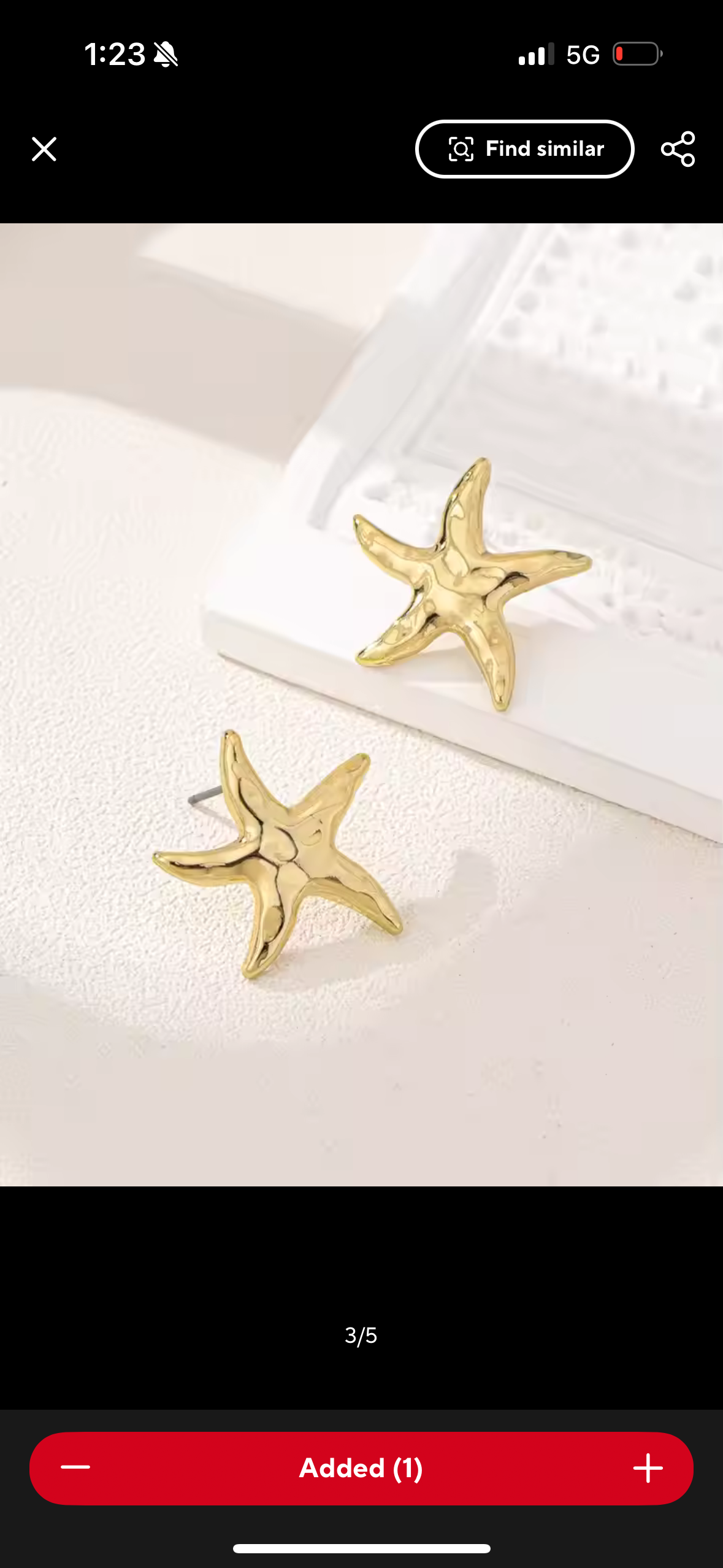 Star fish earrings